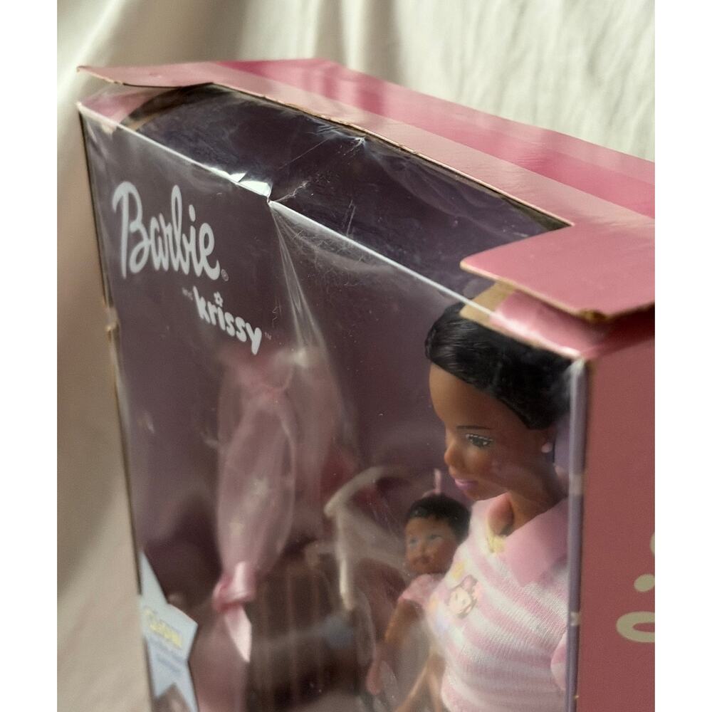 NIB Vintage Bedtime Baby Barbie & Krissy Dolls Glow in Dark Rocking Crib *read* - Picture 7 of 11